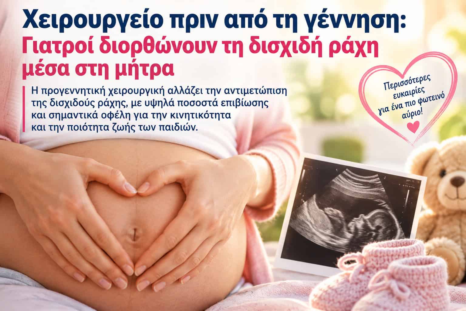 Χειρουργείο πριν από την γέννηση: Γιατροί διορθώνουν την δισχιδή ράχη μέσα στην μήτρα